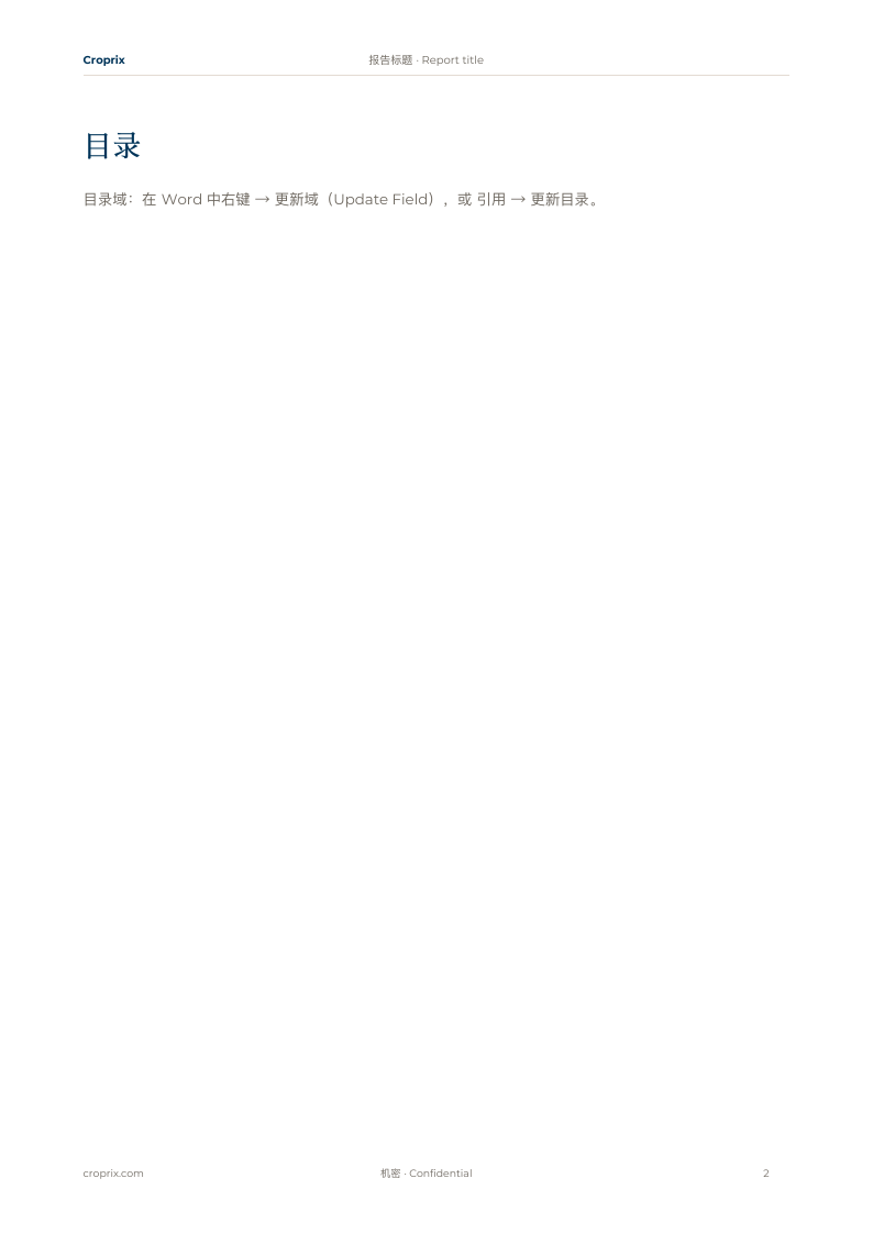 报告目录预览